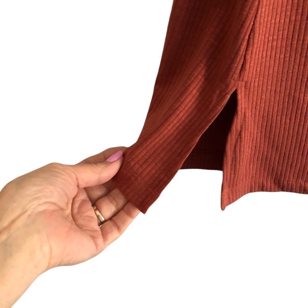 Fortune Swimwear Ribbed Knit Twist Back Cover Up Small - Picture 5 of 12
